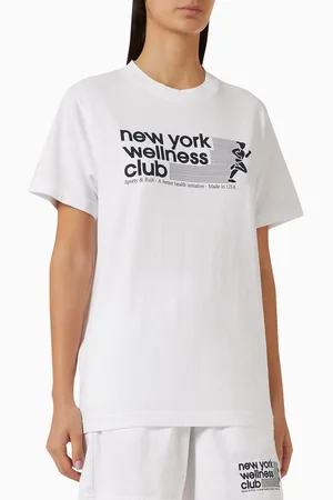 Sporty & Rich USA Wellness Club T-shirt in Cotton-jersey