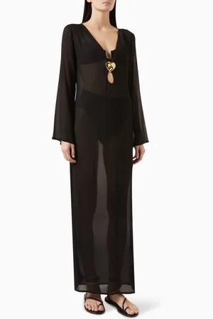 Cin Cin Hotline Heart Maxi Dress in Viscose