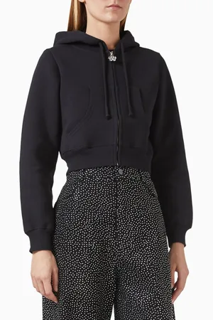 Marc Jacobs Charm Crop Hoodie in Cotton