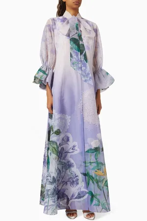 Pankaj & Nidhi Snowdrop Maxi Dress in Organza