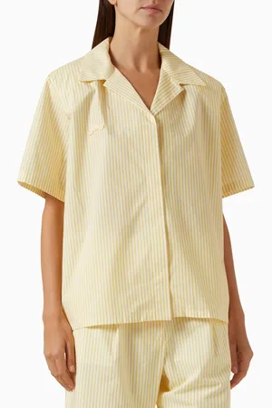 Rowen Rose Oversized Striped Shirt in Poplin