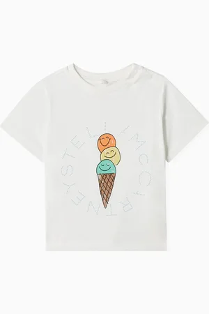 Stella McCartney Baby Ice Cream Cone Printed T-shirt in Cotton