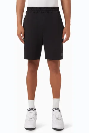 The Giving Movement Embossed-logo Midi Track Shorts in Organic Cotton-blend