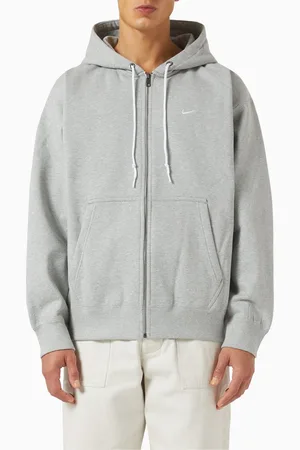 Nike Solo Swoosh Hoodie in French Terry Fleece