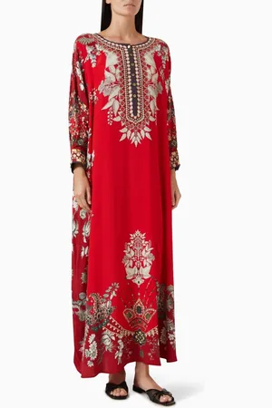 Rajdeep Ranawat Mabel Printed Kaftan in Bemberg Crepe