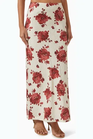 FAITHFULL THE BRAND Elise Maxi Skirt in Linen