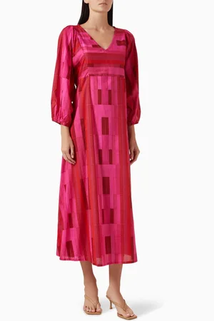 Natalie Martin Alice Midi Dress in Chiffon