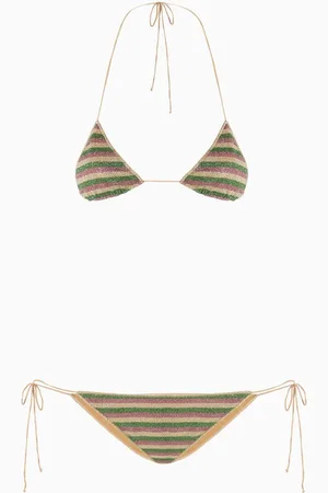 Oseree Lolita Striped Bikini Set