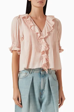 Doen Henri Ruffled Top in Organic Cotton