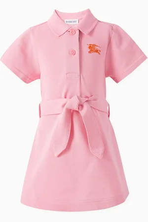 Burberry Astrid Equestrian Knight Polo Dress in Cotton Pique