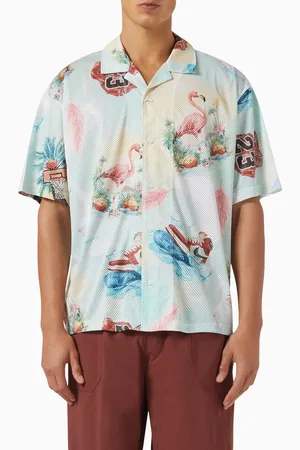 Jordan Essentials Camp Collar Shirt in Mesh