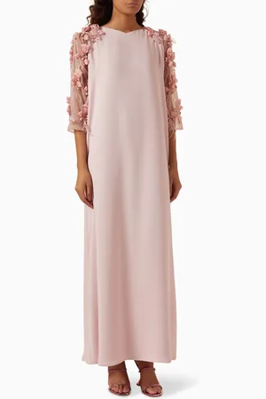Ruya Floral Appliqué Kaftan