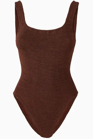 Hunza G Square Neck One-Piece Swimsuit in Original Crinkle™