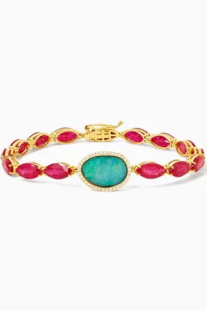 Dima Ruby, Diamond & Opal Bracelet