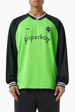 Paperboy X FCRB Archive Long Sleeve Soccer Jersey T-shirt