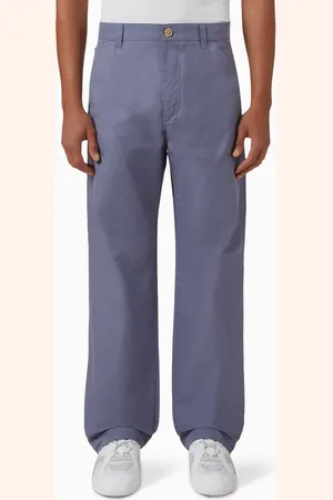 VERSACE Straight-leg Pants in Gabardine