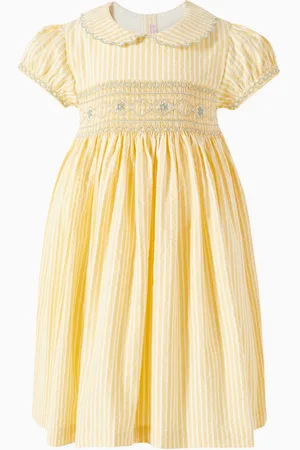 La Coqueta Gisella Hand-smocked Dress in Cotton Blend