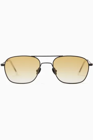 Monokel Eyewear Dion Aviator Sunglasses in Stainless Steel