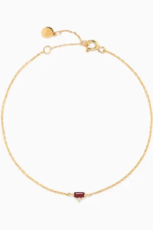 Nass Ruby Bracelet in 14kt Gold
