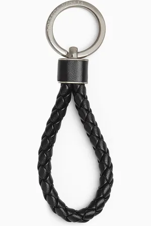 Bottega Veneta Key Ring in Intrecciato Leather