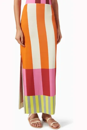Cala De La Cruz Adia Maxi Skirt in Viscose Blend