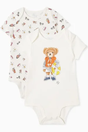 Ralph Lauren 2-piece Bear-print Bodysuits in Cotton