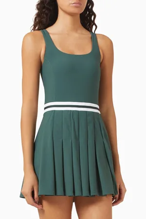 The Upside Peached Lucette Pleated Mini Dress