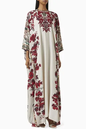 Rajdeep Ranawat Insha Printed Kaftan in Bemberg Crepe