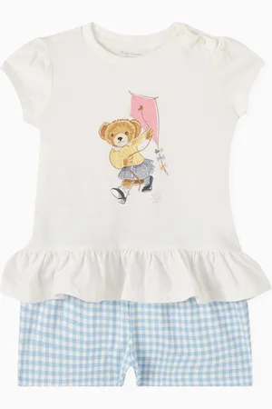 Ralph Lauren Baby Top and Shorts Set in Cotton