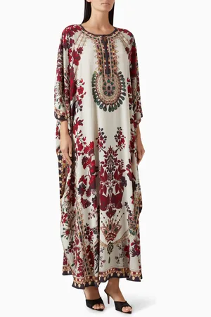 Rajdeep Ranawat Sharifa Printed Kaftan in Bemberg Crepe