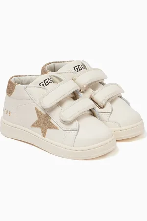 Golden Goose June Ballstar Glitter Sneakers in Leather