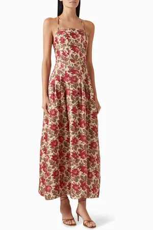 POSSE Rosalie Midi Dress in Linen