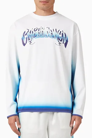 Casablanca Spray-dye Gradient Faded Logo T-shirt in Cotton-jersey