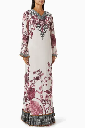 Rajdeep Ranawat Barkha Printed Kaftan in Bemberg Crepe