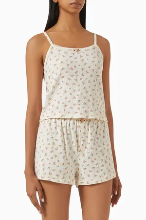 THE NAP CO Pointelle Cami Top in Cotton