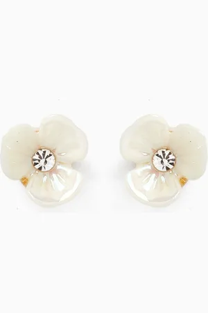 TAI Jewelry Tiny Iridescent Flower Stud Earrings
