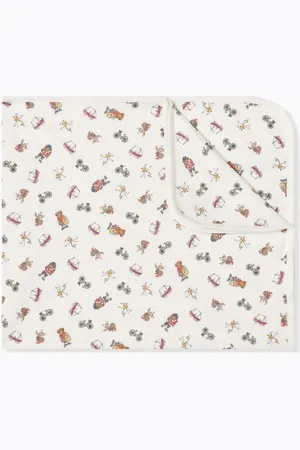 Ralph Lauren Polo Bear Reversible Blanket in Cotton