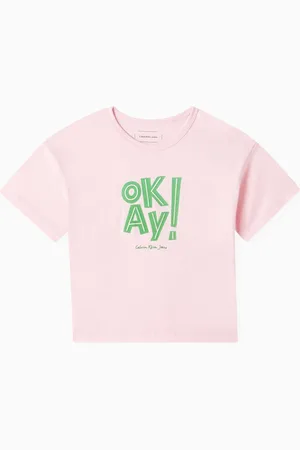 Calvin Klein Graphic Print T-Shirt in Cotton