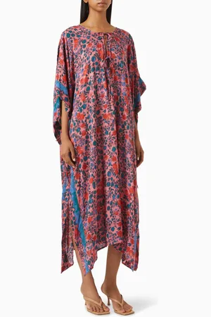 Natalie Martin Paulina Printed Kaftan in Rayon