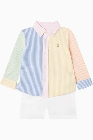Ralph Lauren Striped Shirt & Shorts Set in Cotton