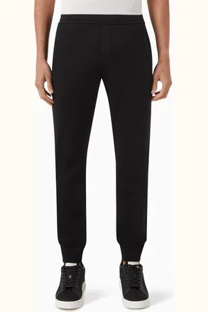 Emporio Armani Logo Band Sweatpants in Cotton-blend