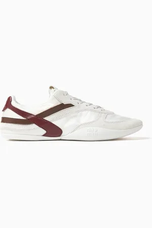 Miu Miu Gymnasium Sneakers in Technical Fabric & Suede