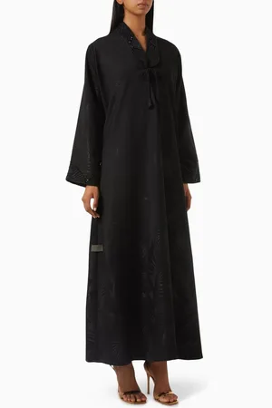 Rauaa official Embroidered Coat-style Abaya