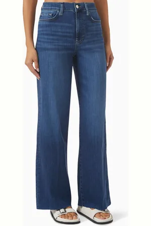 Frame Le Slim Palazzo Jeans in Denim