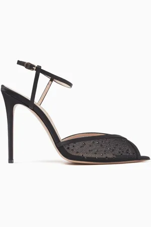 ANDREA WAZEN Katy Glitz 105 Sandals in Mesh