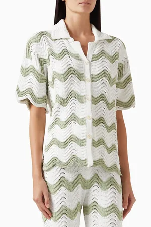 Minkpink Jayden Wave Shirt in Crochet