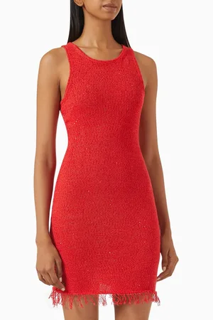 Asta Resort Natalia Sequin Fringe Mini Dress