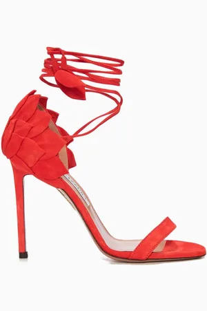 Aquazzura Hibiscus 105 Sandals in Suede