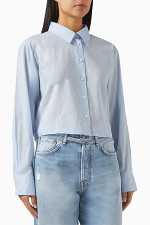Acne Studios Sheer Ruffle Blouse