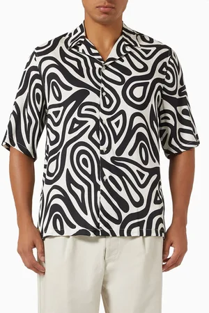 OFFICINE GENERALE Eren Poska-print Shirt in Viscose